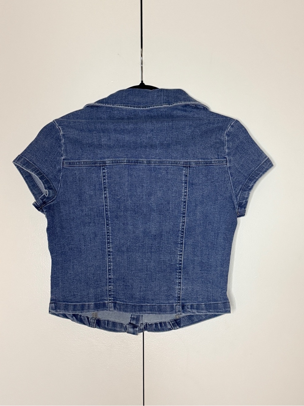 Altar'd State Crop Denim Button-Up - Picture 6 of 6